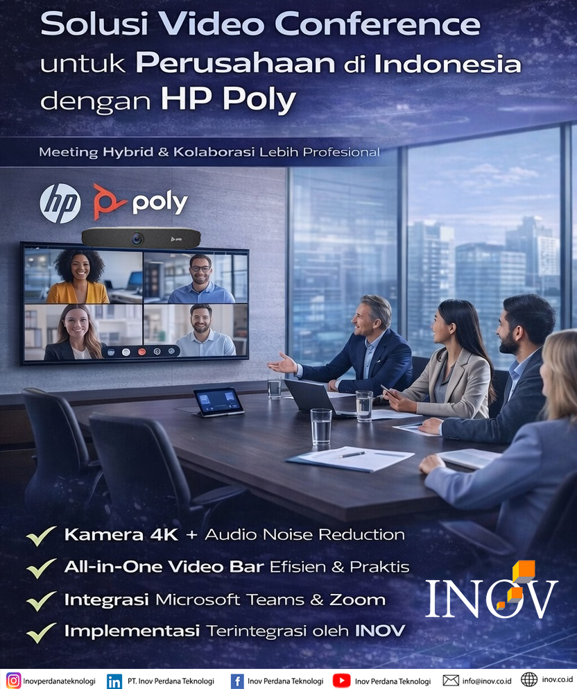 Solusi Video Conference untuk Perusahaan di Indonesia dengan HP Poly